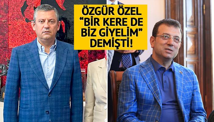 Özgür Özel "bir kere giyelim" dedi!  Ekrem İmamoğlu bu kez "kazanan ceketi"ni giydi.
