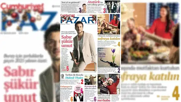 Cumhuriyet Pazar'ı bu hafta yine zengin içerik sunuyor!