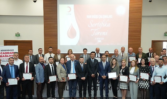 Kan bağışı çalışmaları - SAĞLIK sertifika töreni gerçekleştirildi
