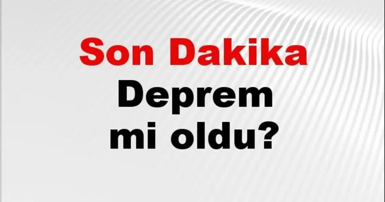 Son dakika deprem mi oldu? Az önce deprem nerede oldu? İstanbul, Ankara, İzmir ve il il AFAD son depremler 22 Kasım 2025